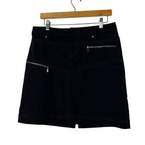 Athleta Skirt Mini Womnes 6 Tear Away B4 U Play Black Hiking Gorpcore Outdoor